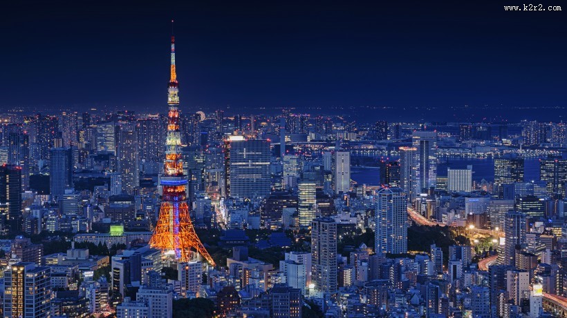 璀璨繁华的城市夜景图片