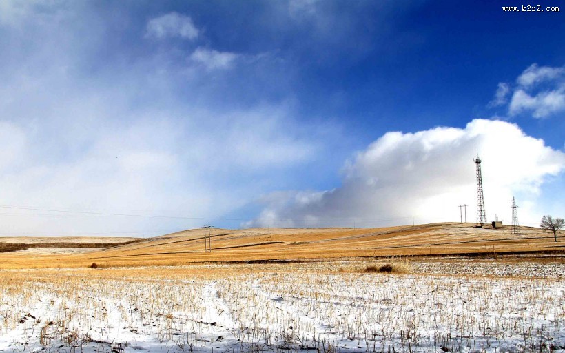 河北沽源坝上草原闪电河自然风景图片