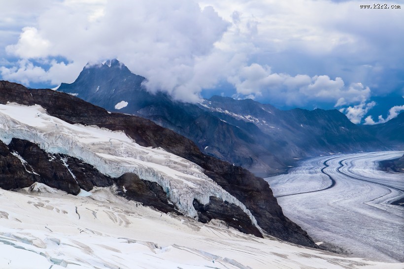 瑞士少女峰自然风景图片