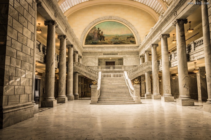 美国盐湖城城市风景图片