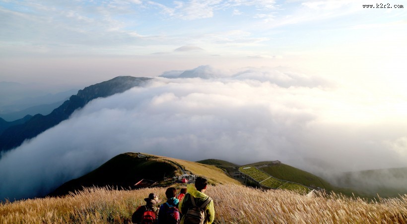 江西武功山云海自然风景图片