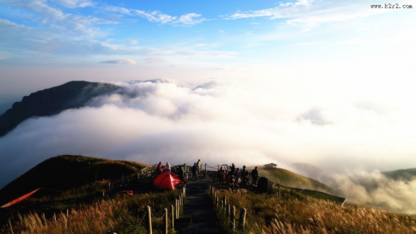 江西武功山云海自然风景图片