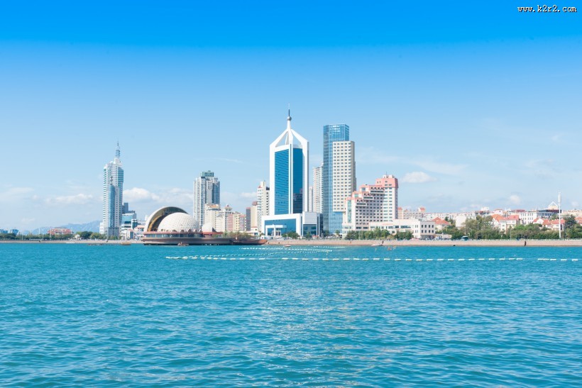 山东青岛海滨城市建筑风景图片