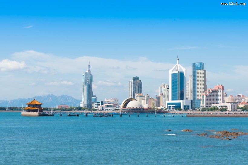山东青岛海滨城市建筑风景图片