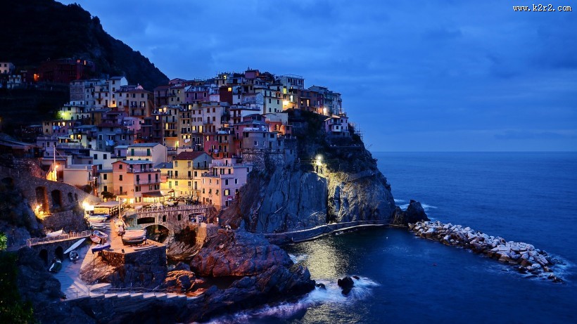 意大利五渔村小镇风景图片