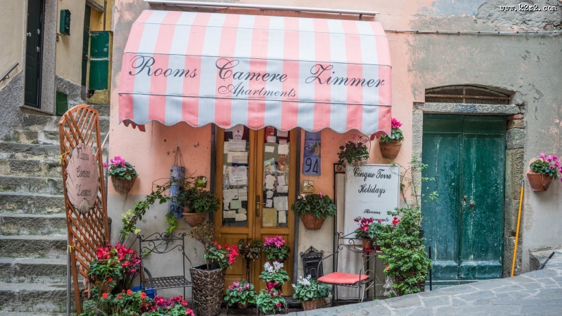 意大利五渔村小镇风景图片