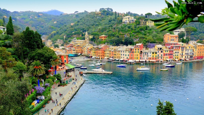 意大利五渔村小镇风景图片