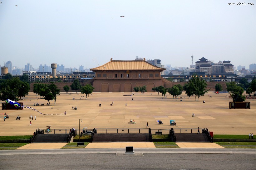 陕西唐朝皇宫大明宫人文风景图片