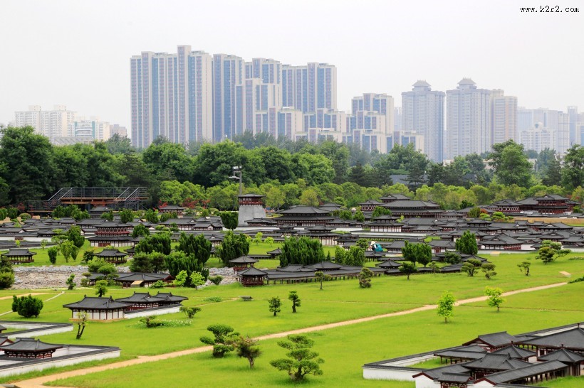 陕西唐朝皇宫大明宫人文风景图片