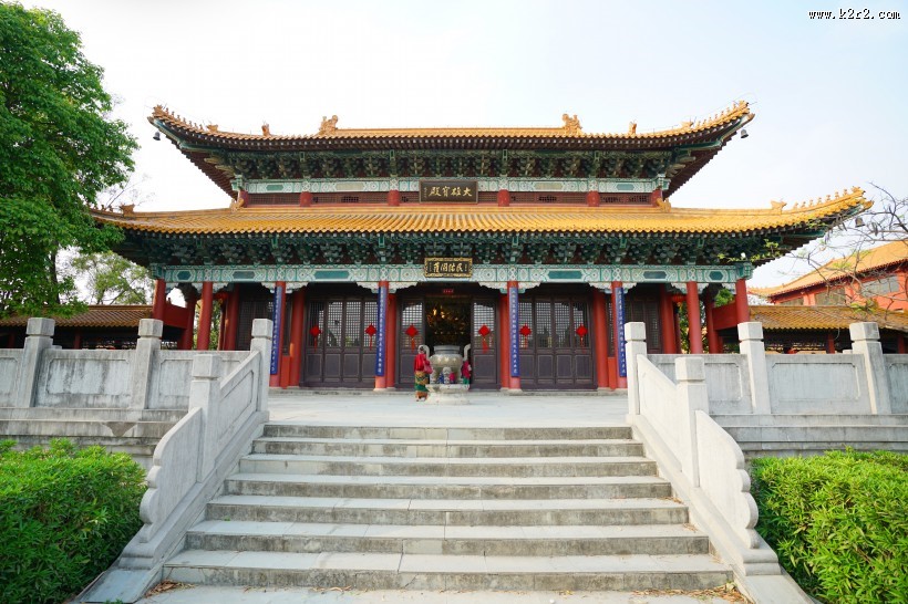 尼泊尔蓝毗尼中华寺中国寺庙建筑风景图片