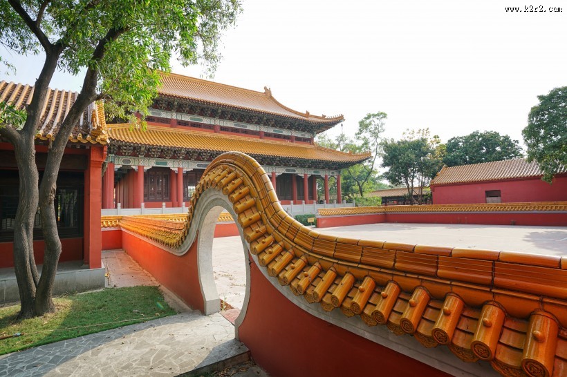 尼泊尔蓝毗尼中华寺中国寺庙建筑风景图片