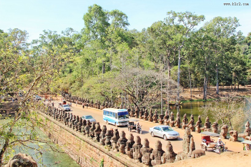 柬埔寨暹粒吴哥窟建筑风景图片