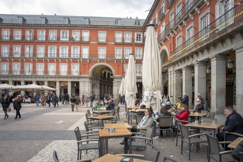 西班牙马德里街景图片