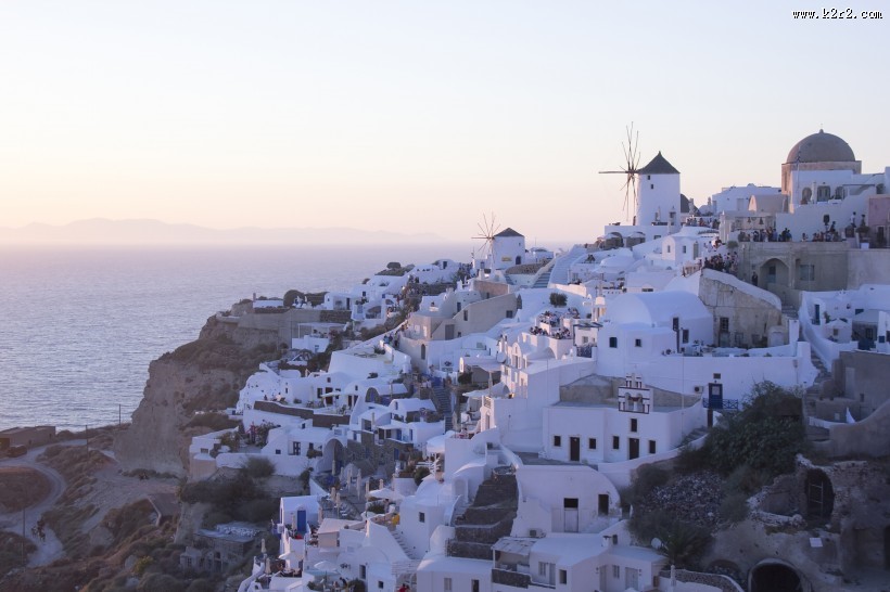 希腊圣托里尼风景图片