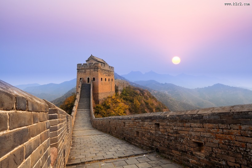 北京巍峨雄伟的长城风景图片