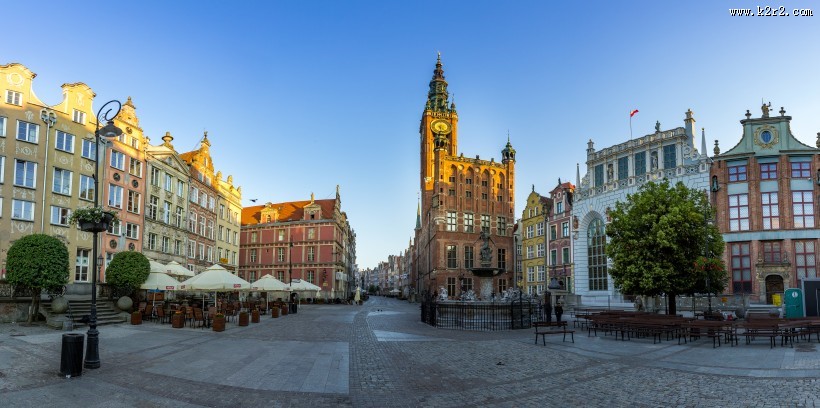 波兰格但斯克建筑风景图片