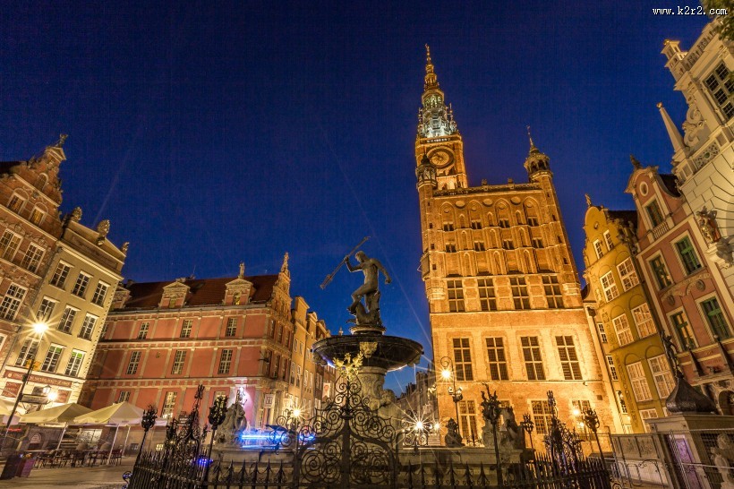 波兰名城格但斯克城市风景图片