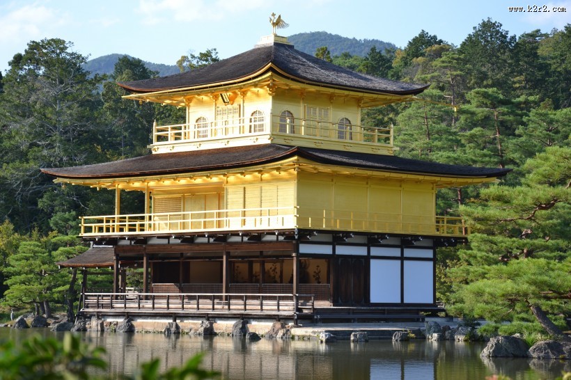 日本京都金阁寺图片