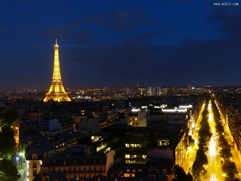 法国巴黎埃菲尔铁塔建筑风景图片