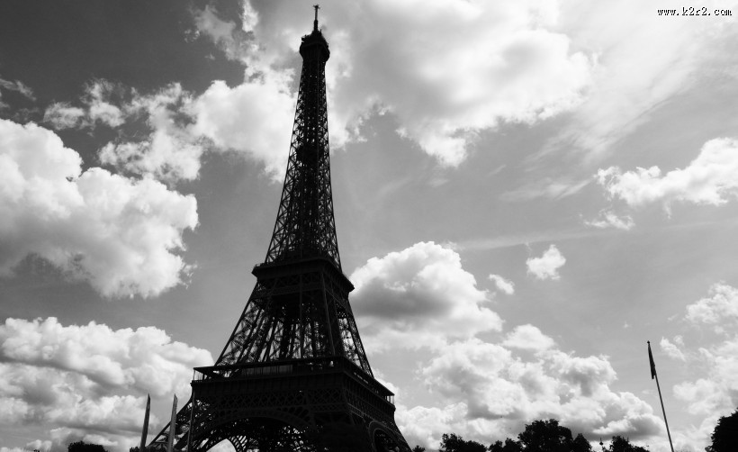 法国巴黎埃菲尔铁塔建筑风景图片