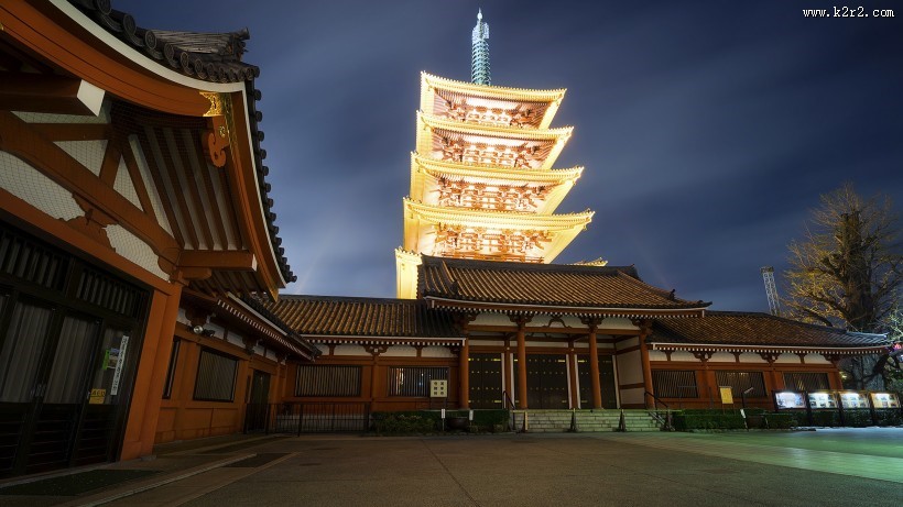 日本东京浅草寺人文风景图片大全