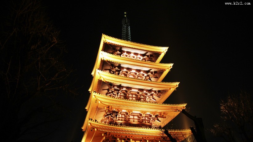 日本东京浅草寺人文风景图片大全