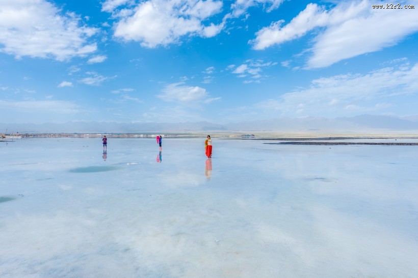 青海茶卡盐湖自然风景图片