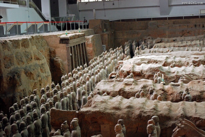 陕西西安秦始皇陵兵马俑图片