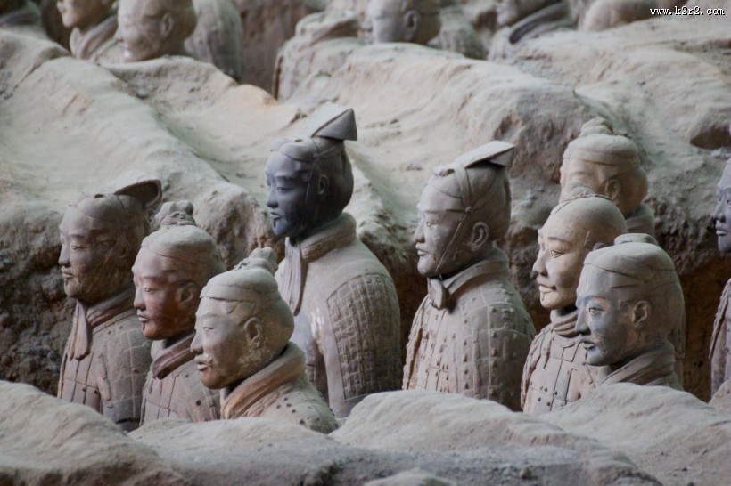 陕西西安秦始皇陵兵马俑图片