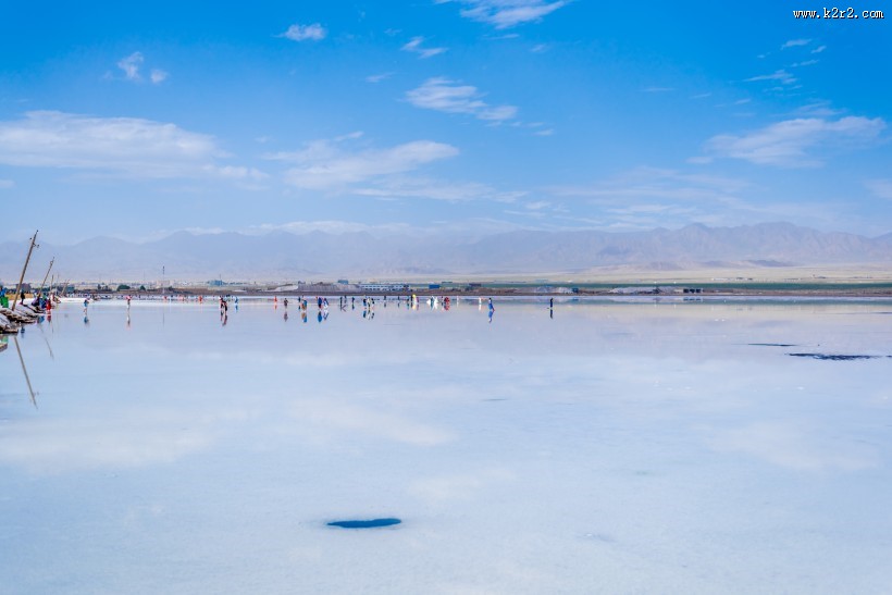青海茶卡盐湖自然风景图片大全