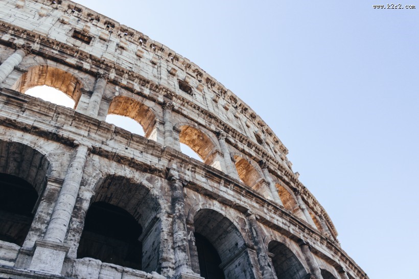 古罗马斗兽场遗址图片