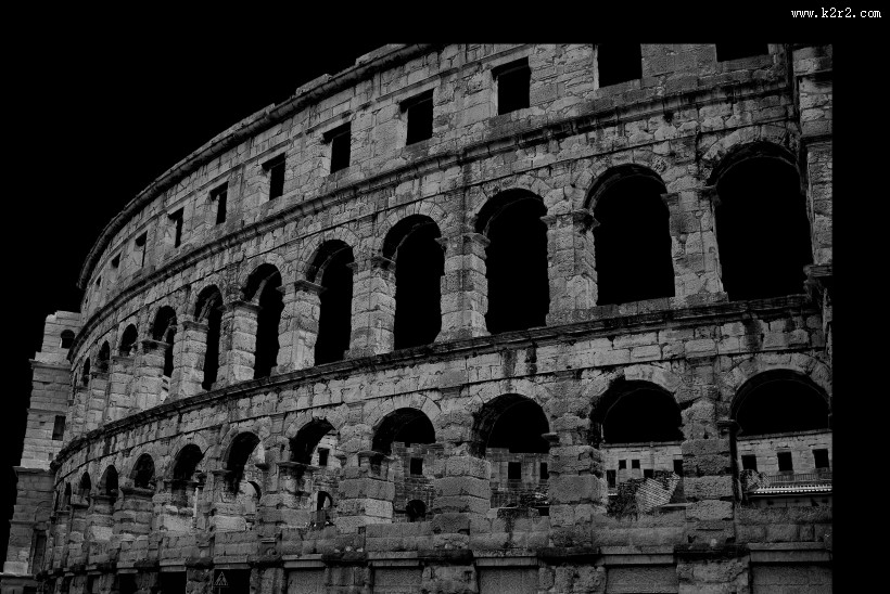 古罗马斗兽场遗址图片