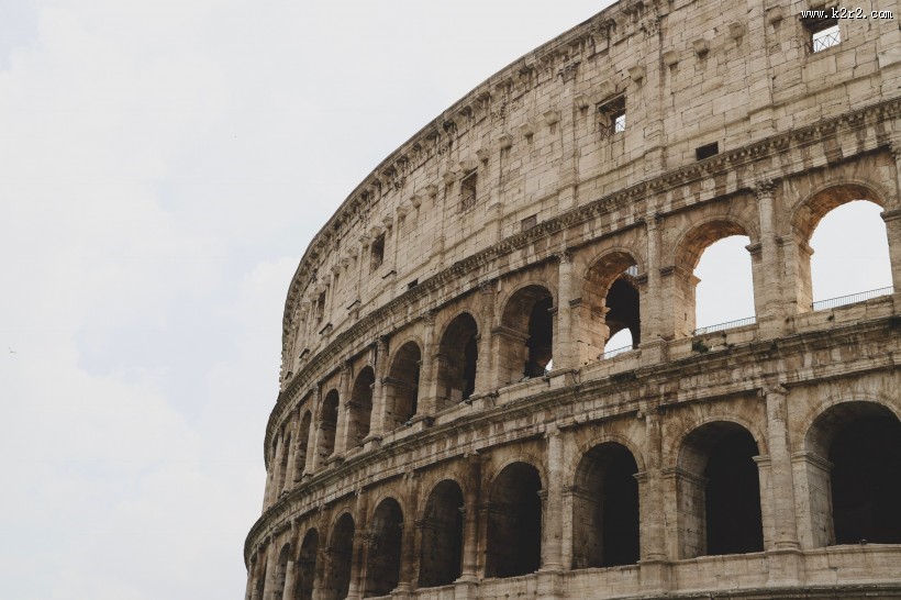 古罗马斗兽场遗址图片