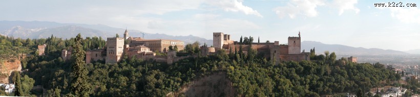 西班牙阿尔罕布拉宫建筑风景图片