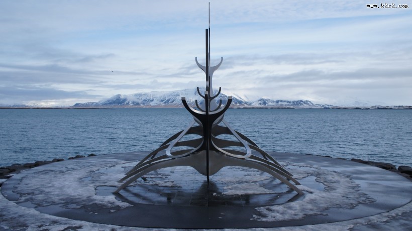 冰岛首都雷克雅未克著名景点太阳船图片