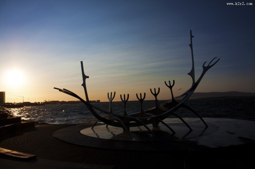 冰岛首都雷克雅未克著名景点太阳船图片