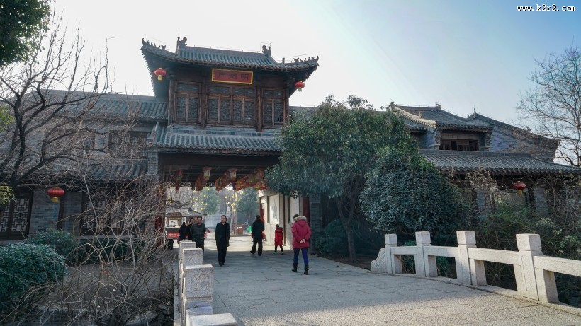 山东枣庄台儿庄地标建筑风景图片