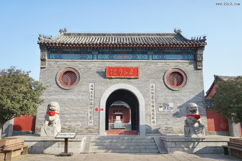 山东枣庄台儿庄地标建筑风景图片