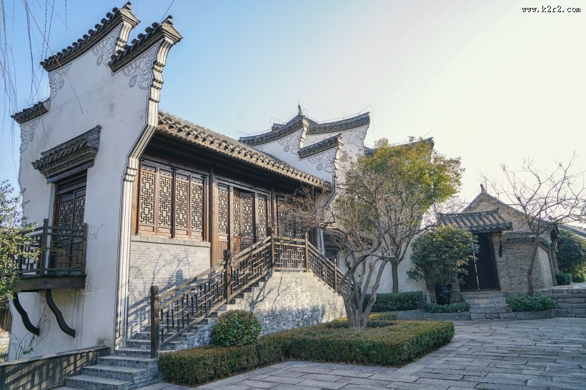 山东枣庄台儿庄地标建筑风景图片