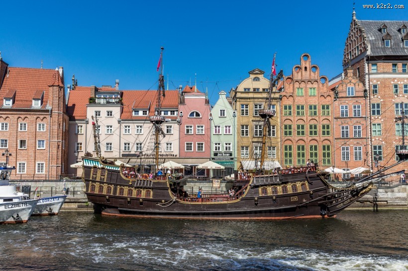 欧洲波兰格但斯克建筑风景图片