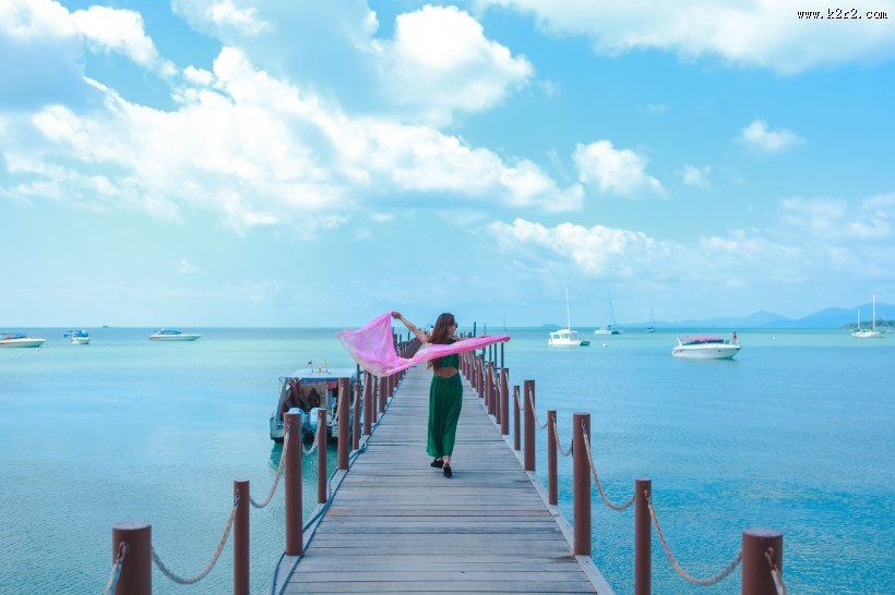 美丽的马尔代夫海边风景图片