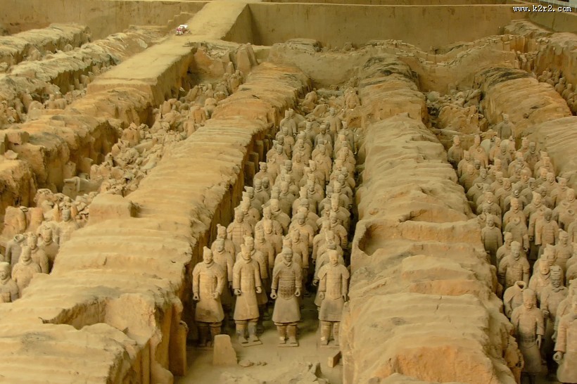 陕西西安秦始皇陵兵马俑风景图片大全