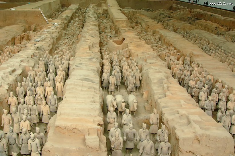 陕西西安秦始皇陵兵马俑风景图片大全