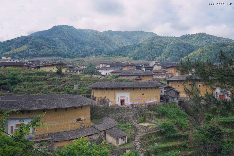 福建福州永定土楼建筑风景图片大全