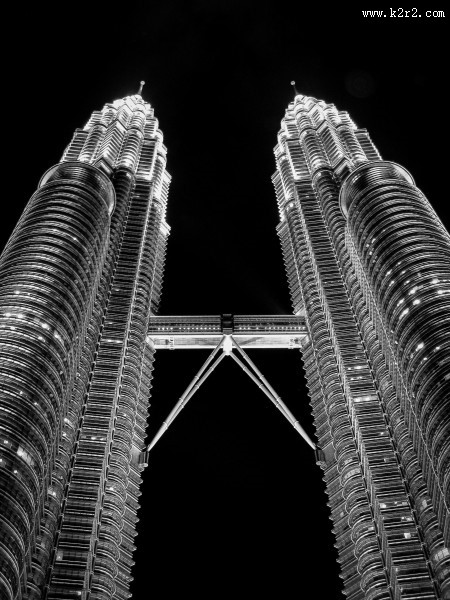 马来西亚吉隆坡石油双塔图片大全