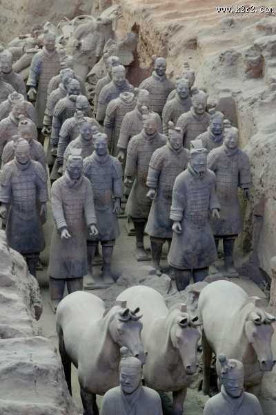 秦始皇陵兵马俑图片