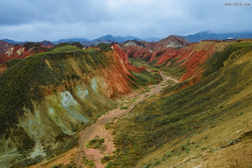 甘肃张掖丹霞地貌图片大全