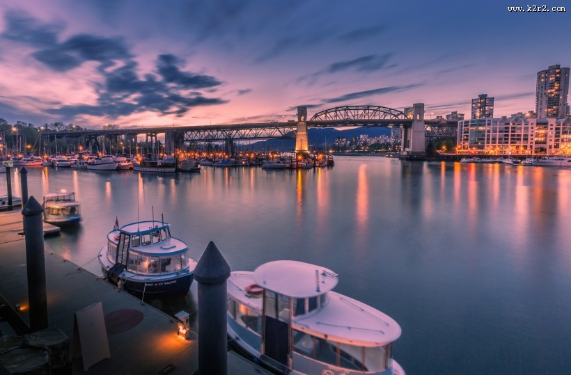 加拿大温哥华福尔斯溪港湾风景图片