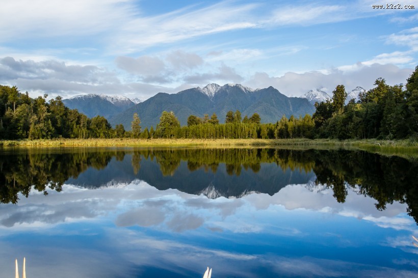 新西兰雪山风景图片