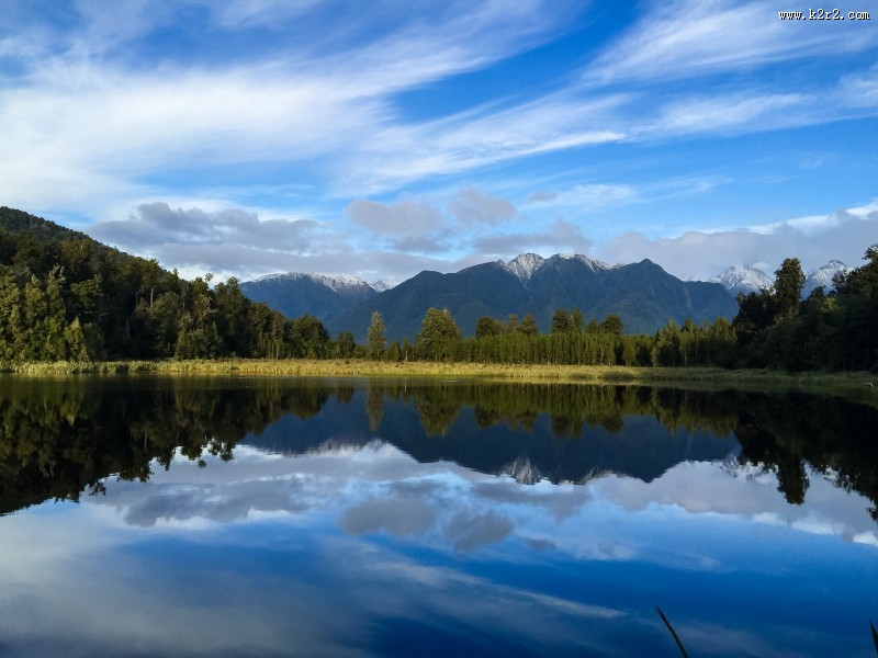 新西兰雪山风景图片